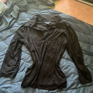 Ann Taylor Black Long Sleeve Top